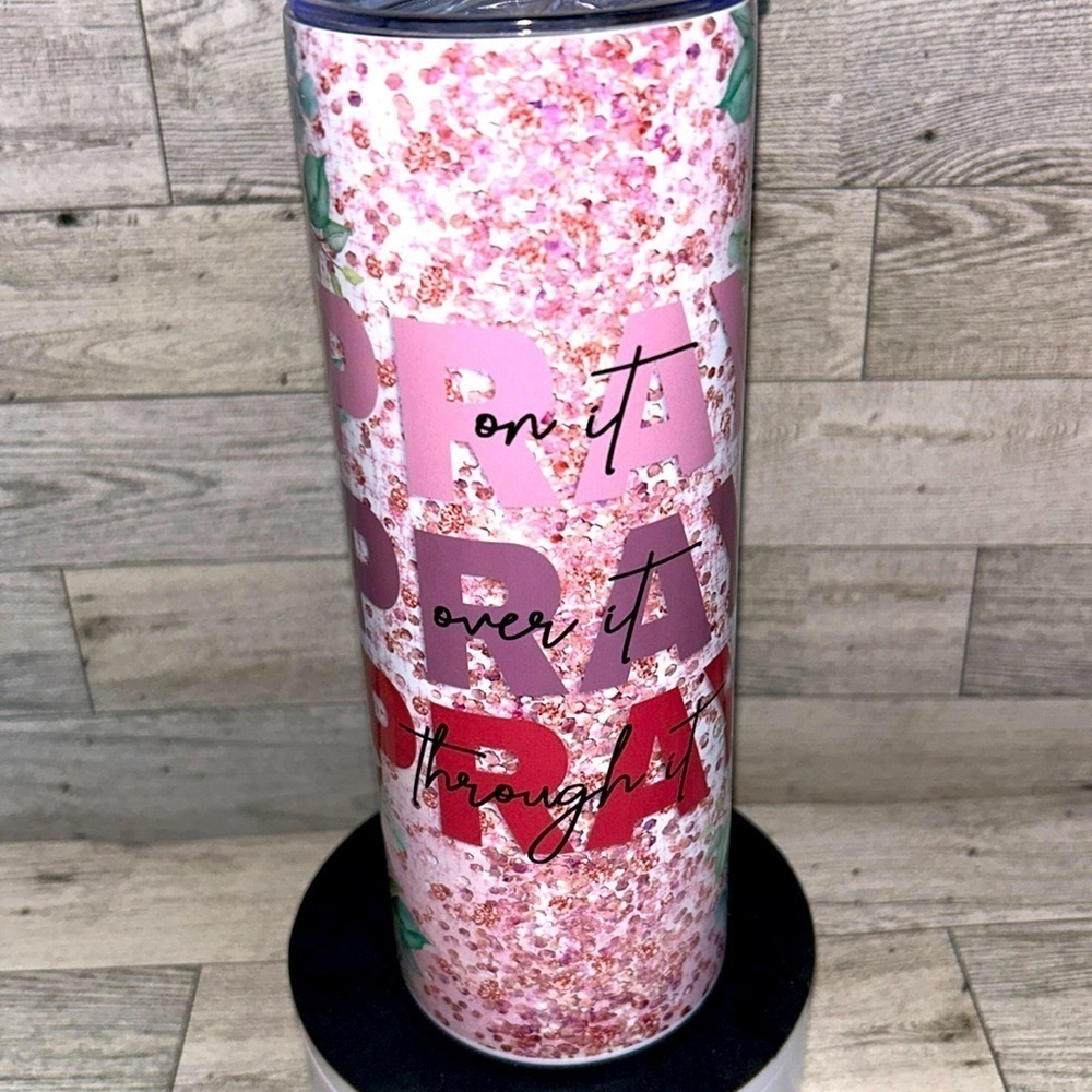 Pray Pray Pray 20oz Stainless Steel Tumbler